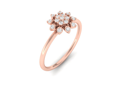 Dazzling Floral Diamond Ring