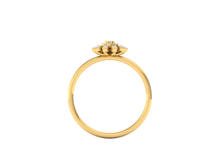 Dazzling Floral Diamond Ring