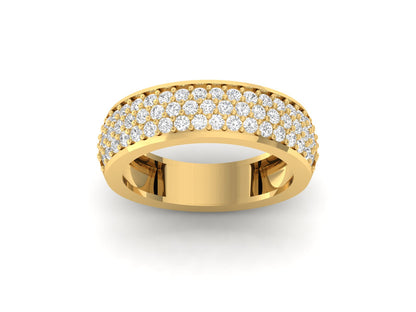 Dazzling Pave Diamond Wedding Band