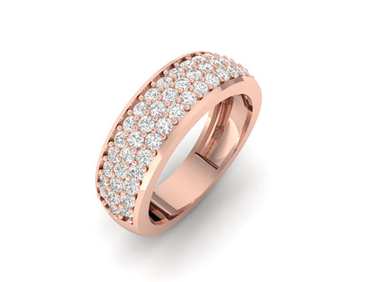 Dazzling Pave Diamond Wedding Band