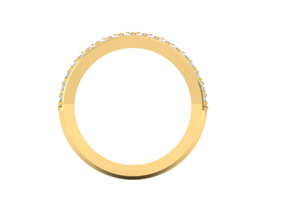 Dazzling Pave Diamond Wedding Band