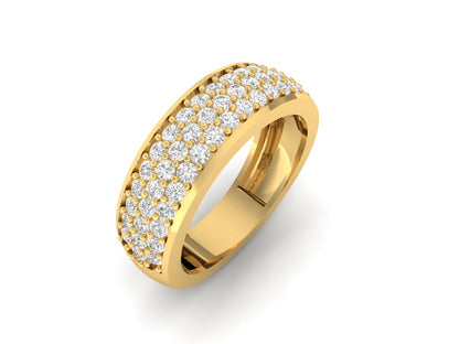 Dazzling Pave Diamond Wedding Band