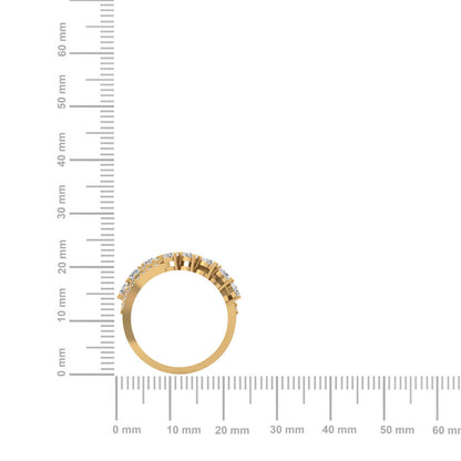 Shimmering Triple Band Diamond Ring