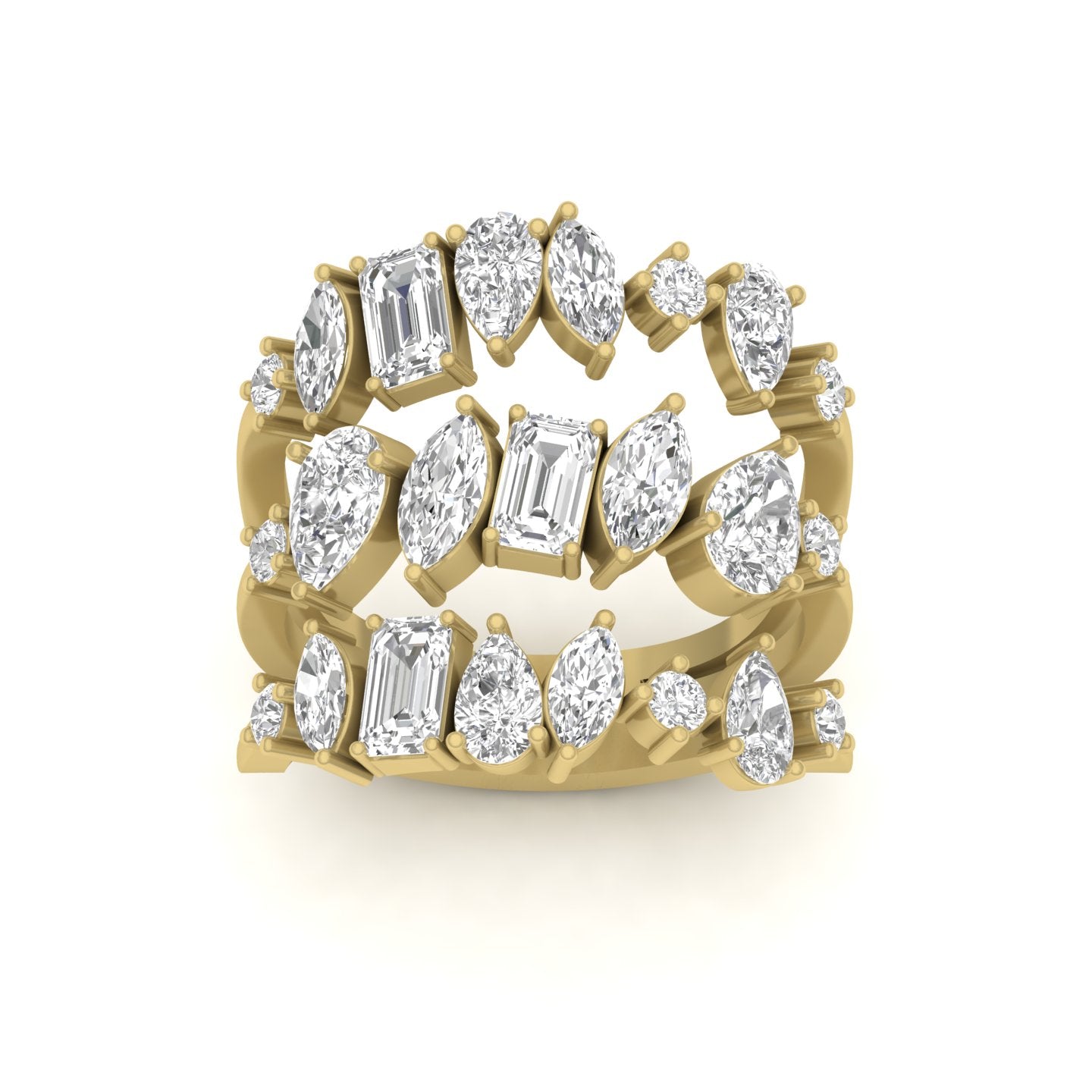 Symphony of Sparkle Multi-Diamond Ring