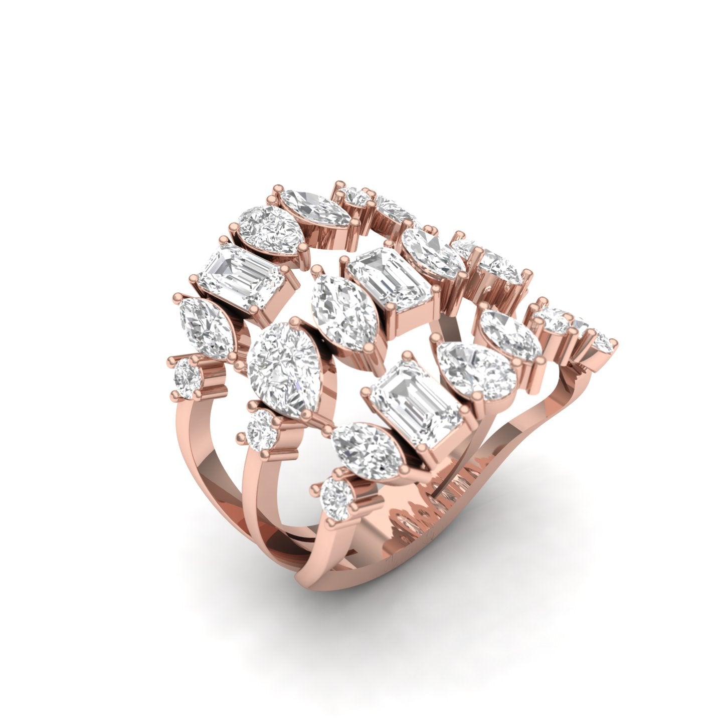 Symphony of Sparkle Multi-Diamond Ring