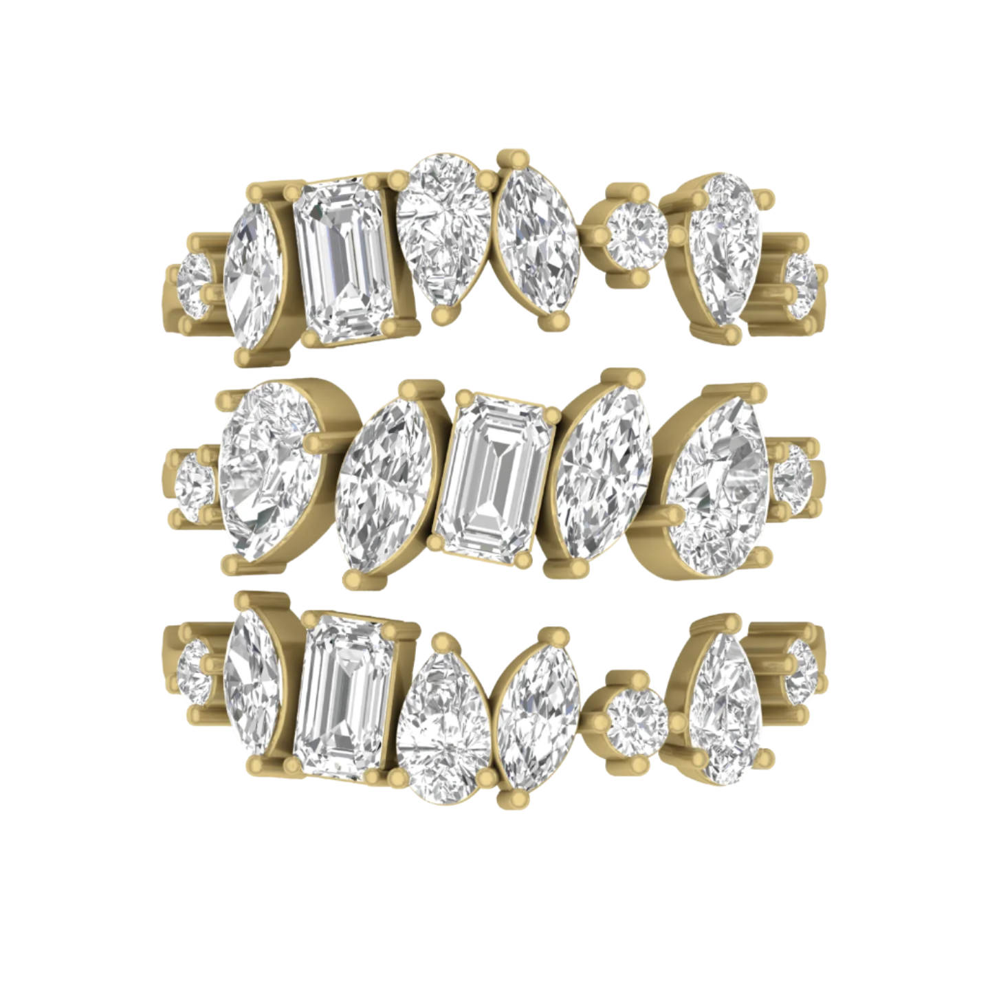 Symphony of Sparkle Multi-Diamond Ring