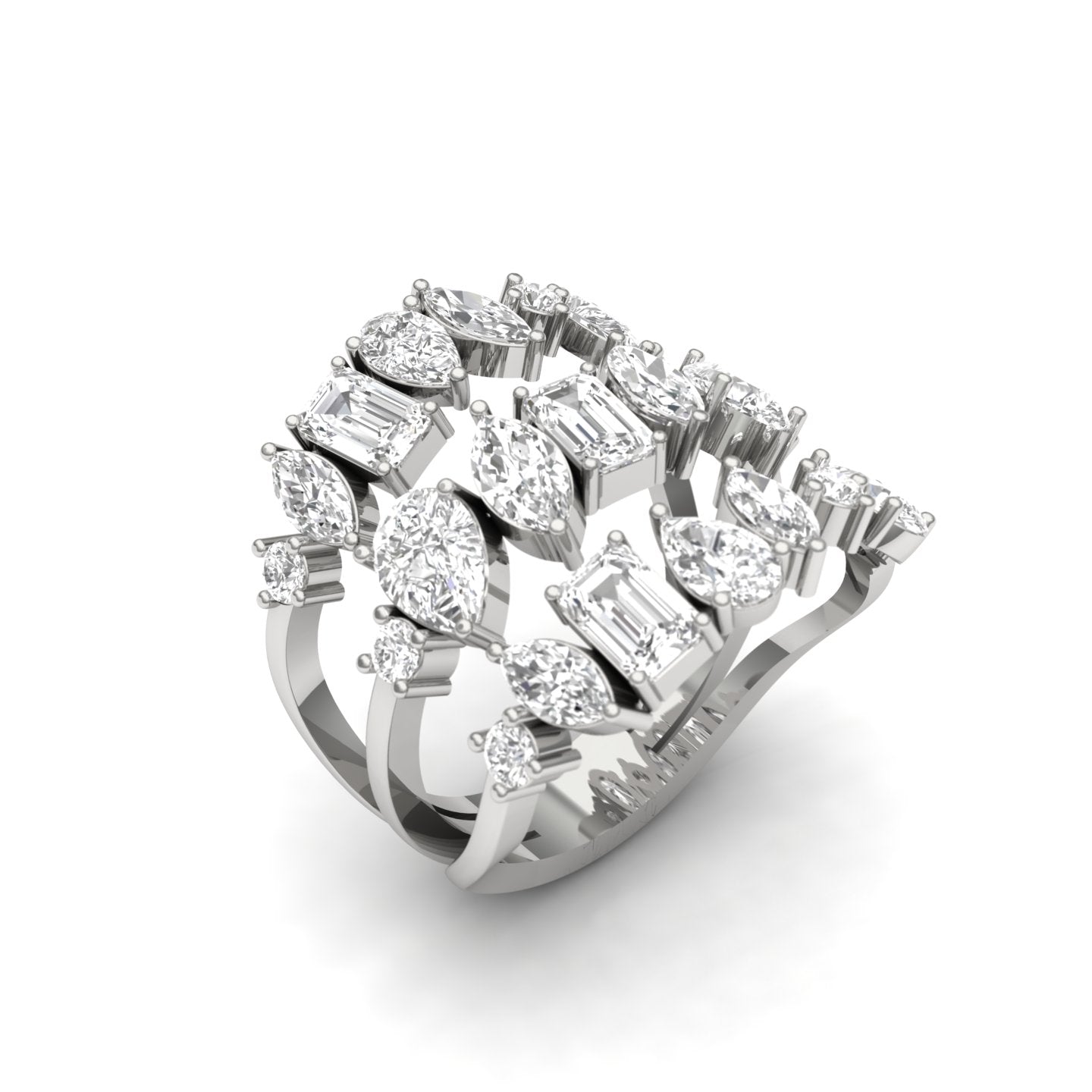 Symphony of Sparkle Multi-Diamond Ring
