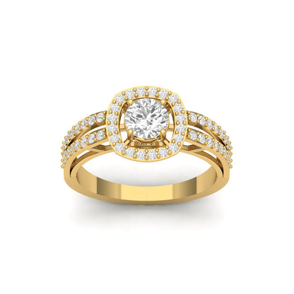 Halo Diamond Promise Ring