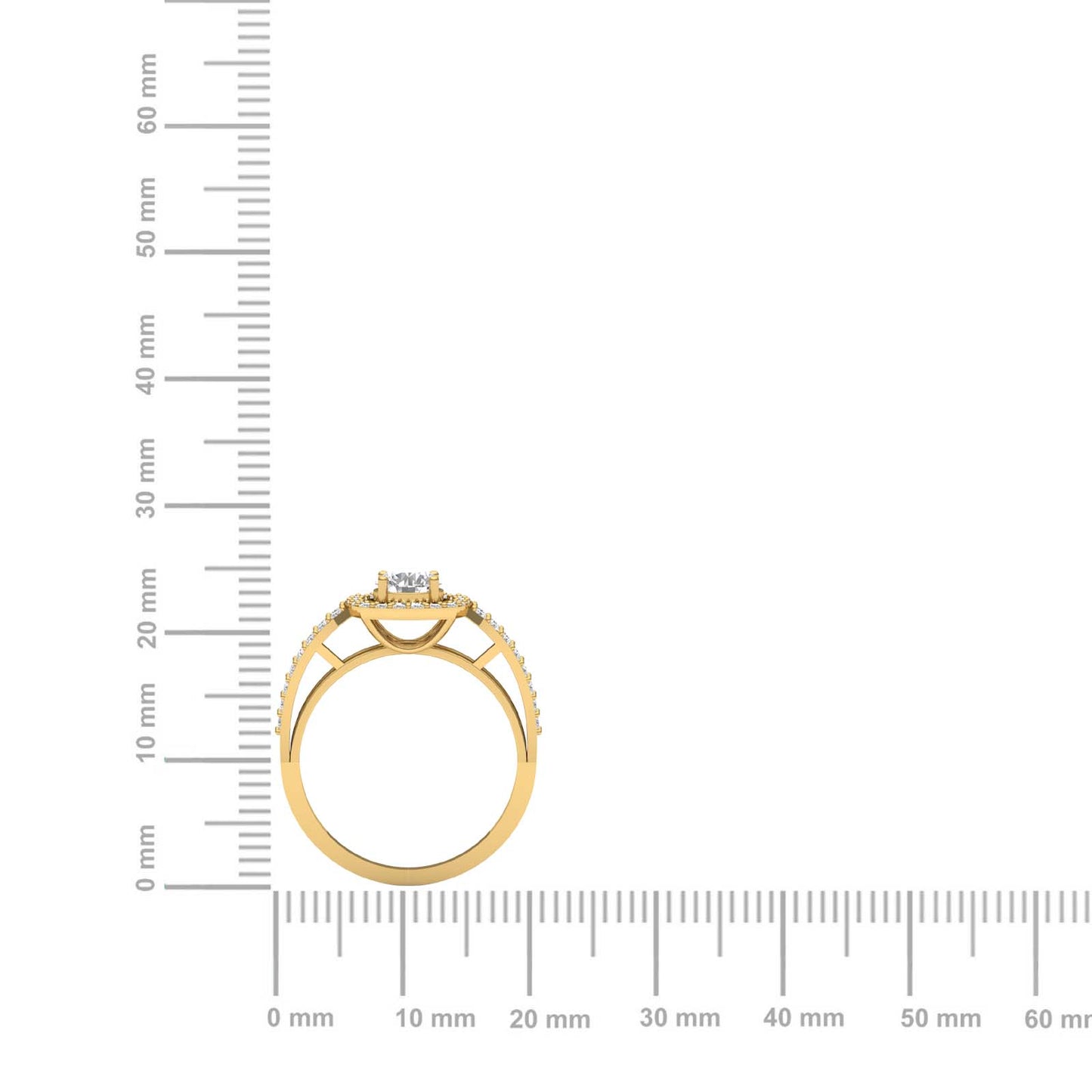 Halo Diamond Promise Ring