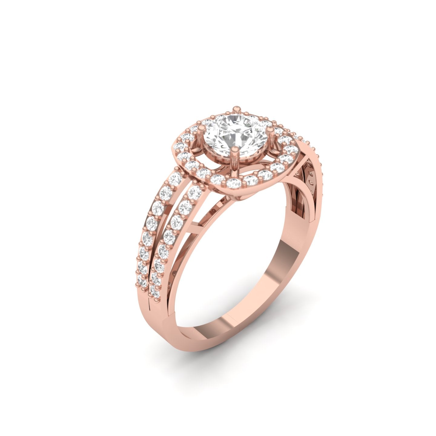 Halo Diamond Promise Ring