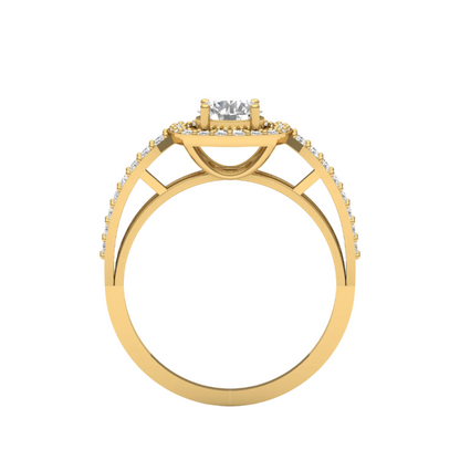 Halo Diamond Promise Ring