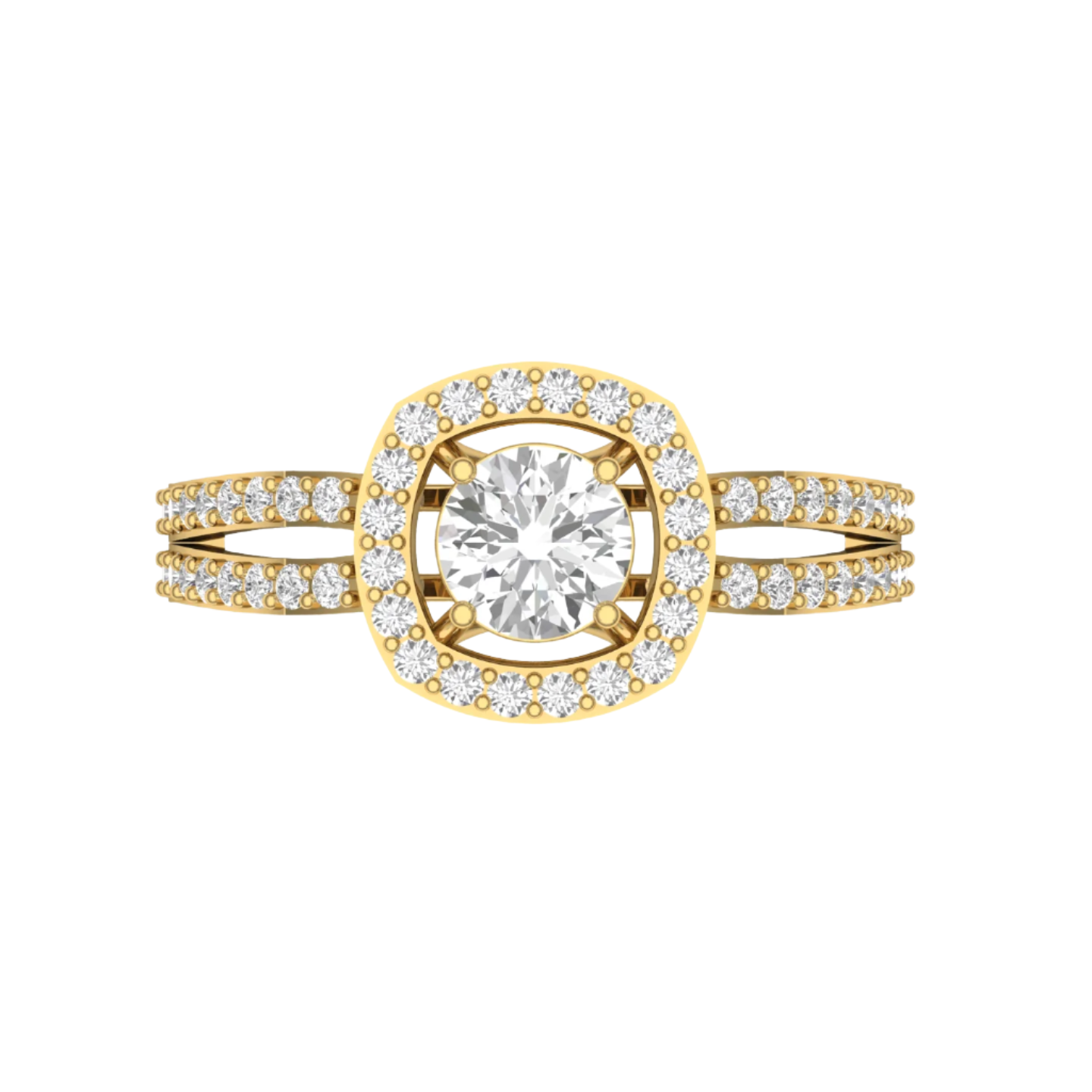 Halo Diamond Promise Ring