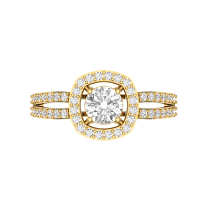 Halo Diamond Promise Ring