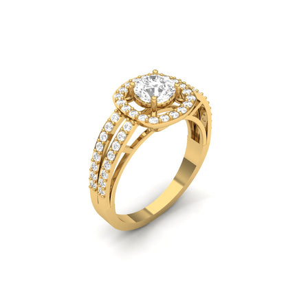 Halo Diamond Promise Ring