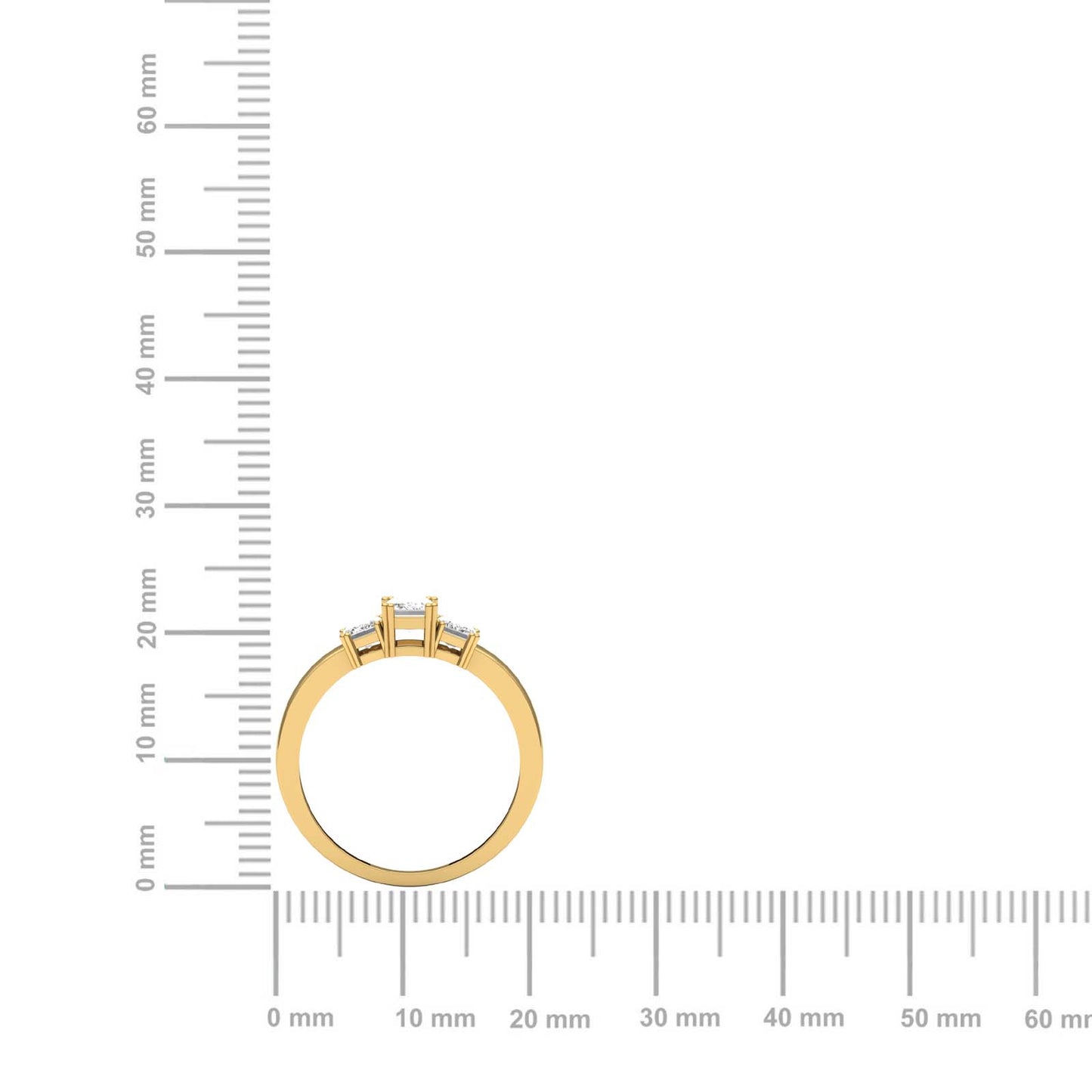 Timeless Trinity Emerald Cut Diamond Ring