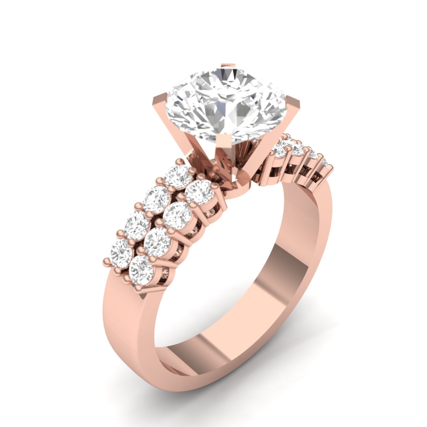 2.0 Carat Sparkling Pave Diamond Ring