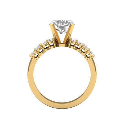 2.0 Carat Sparkling Pave Diamond Ring