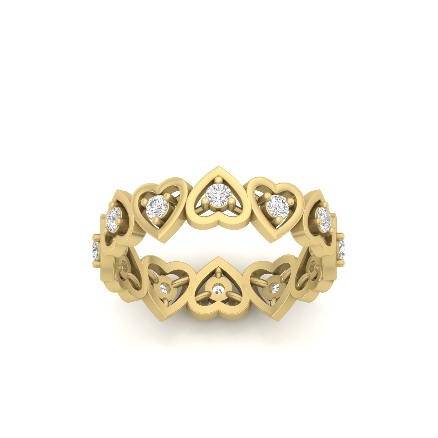 Lovelace Diamond Heart Eternity Band