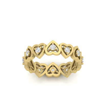 Lovelace Diamond Heart Eternity Band
