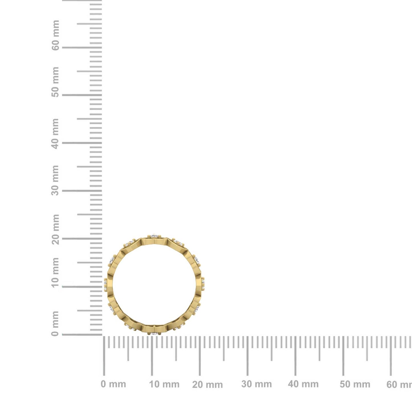 Lovelace Diamond Heart Eternity Band
