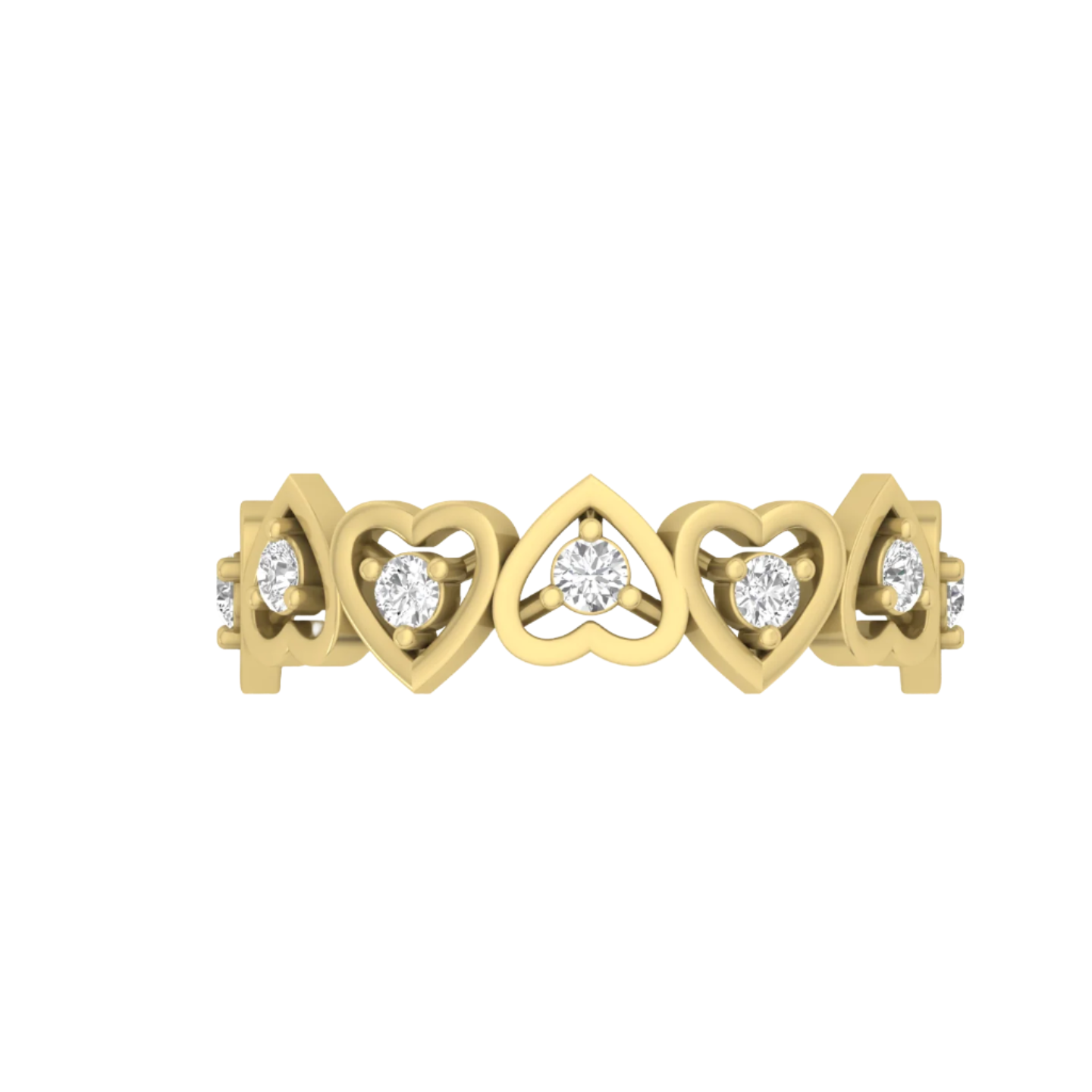 Lovelace Diamond Heart Eternity Band