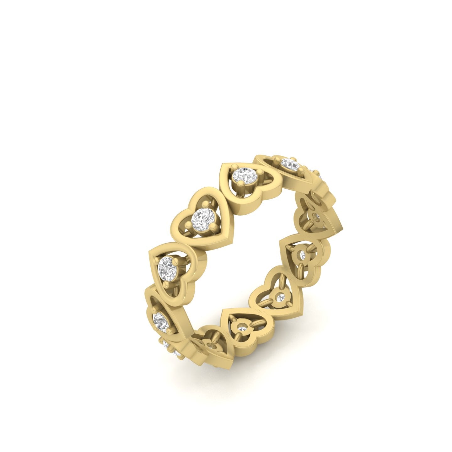 Lovelace Diamond Heart Eternity Band