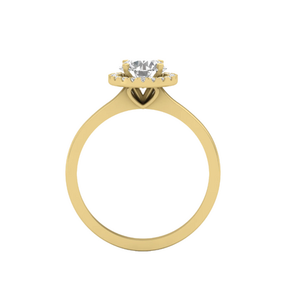 Classic Halo Diamond Engagement Ring