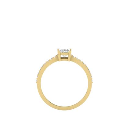 Elegant Princess Diamond Engagement Ring