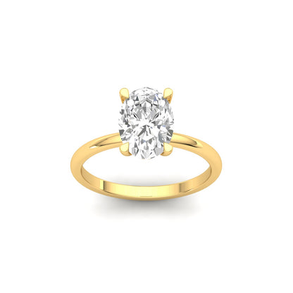 3.0 Carat Oval Diamond Ring
