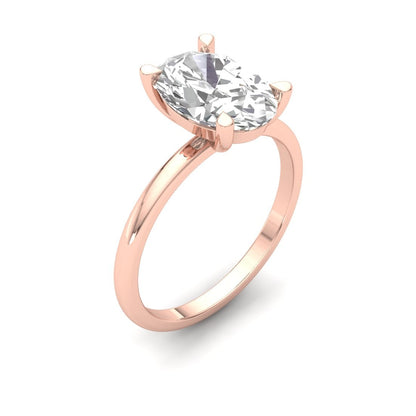 3.0 Carat Oval Diamond Ring