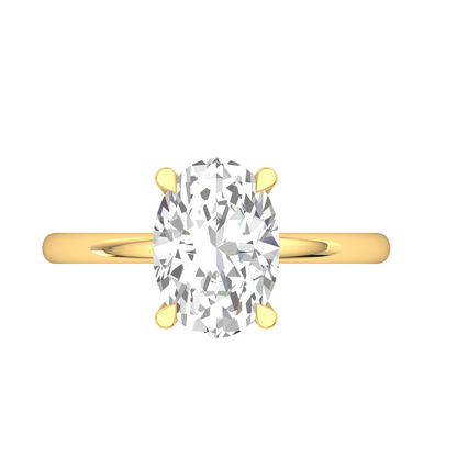 3.0 Carat Oval Diamond Ring