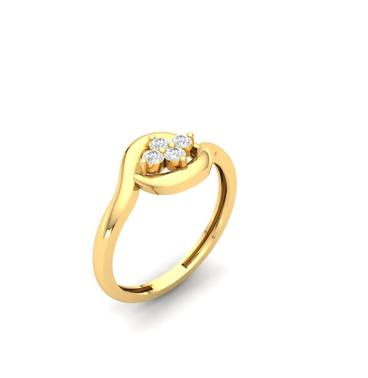 Lustrous Petal Ring