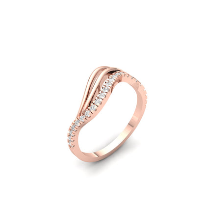Diamond Ripple Ring