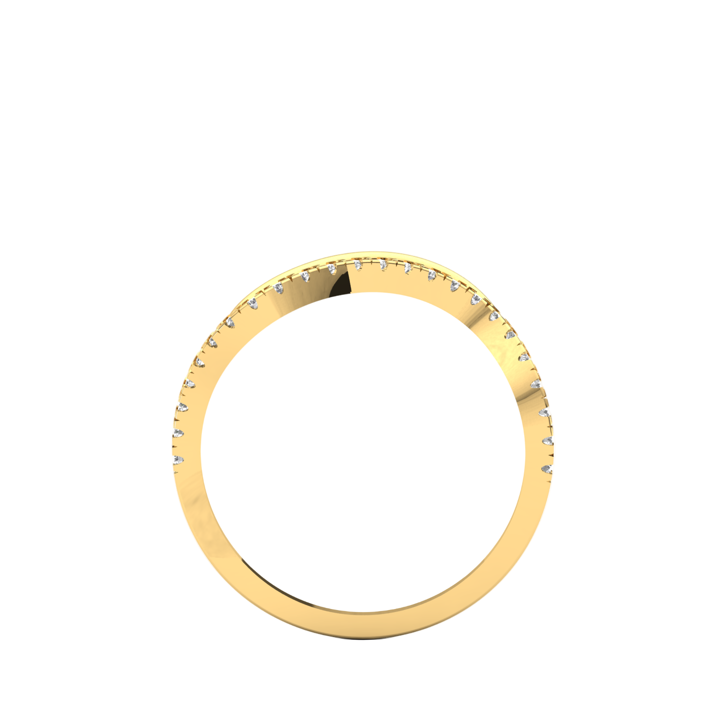 Diamond Ripple Ring