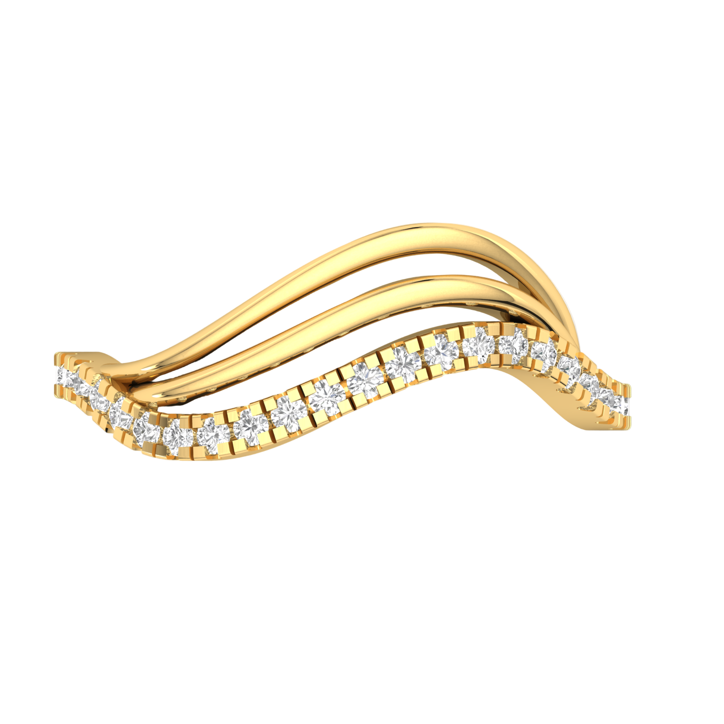 Diamond Ripple Ring