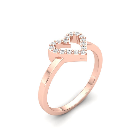 Sparkling Heart Ring