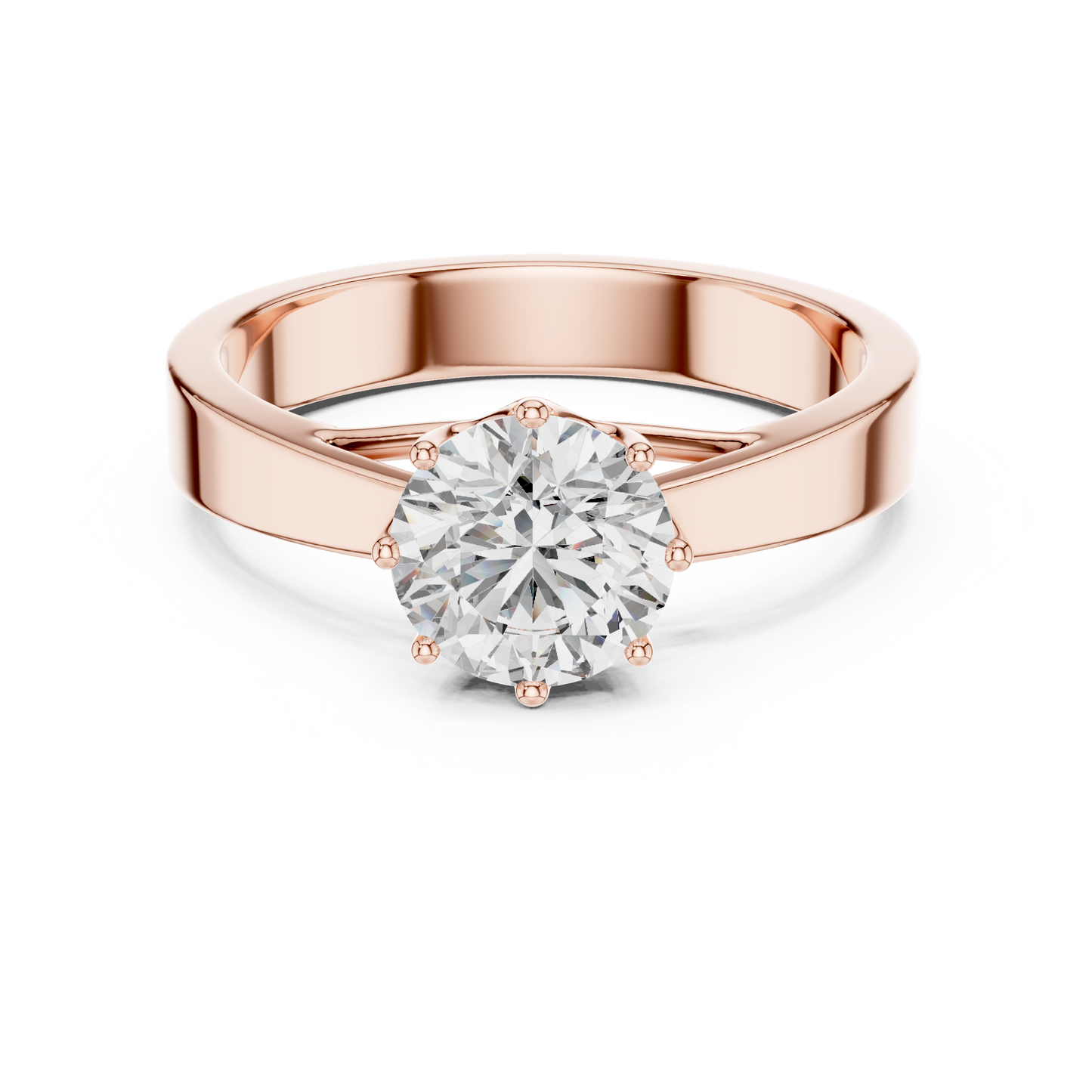 Classic Round Diamond Engagement Solitaire