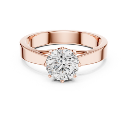 Classic Round Diamond Engagement Solitaire