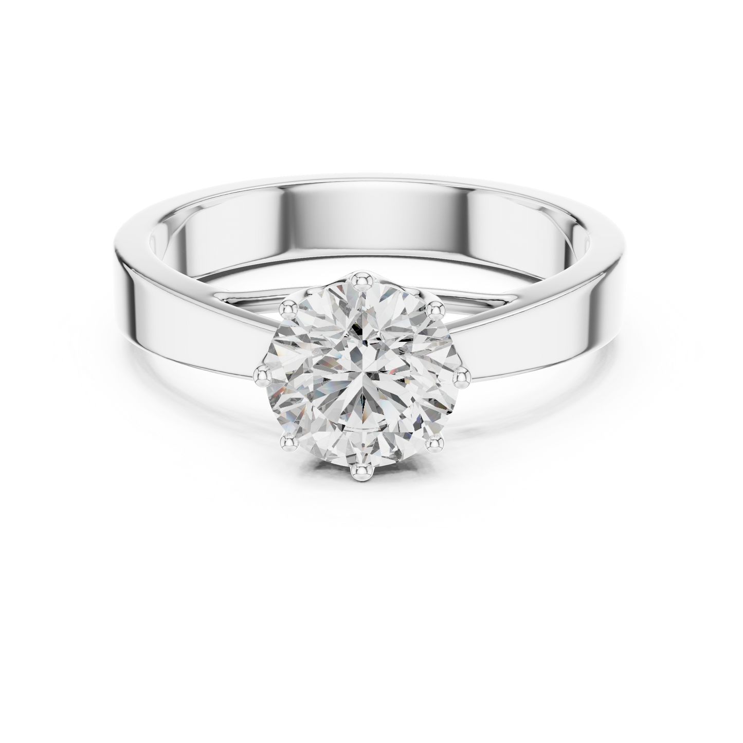 Classic Round Diamond Engagement Solitaire