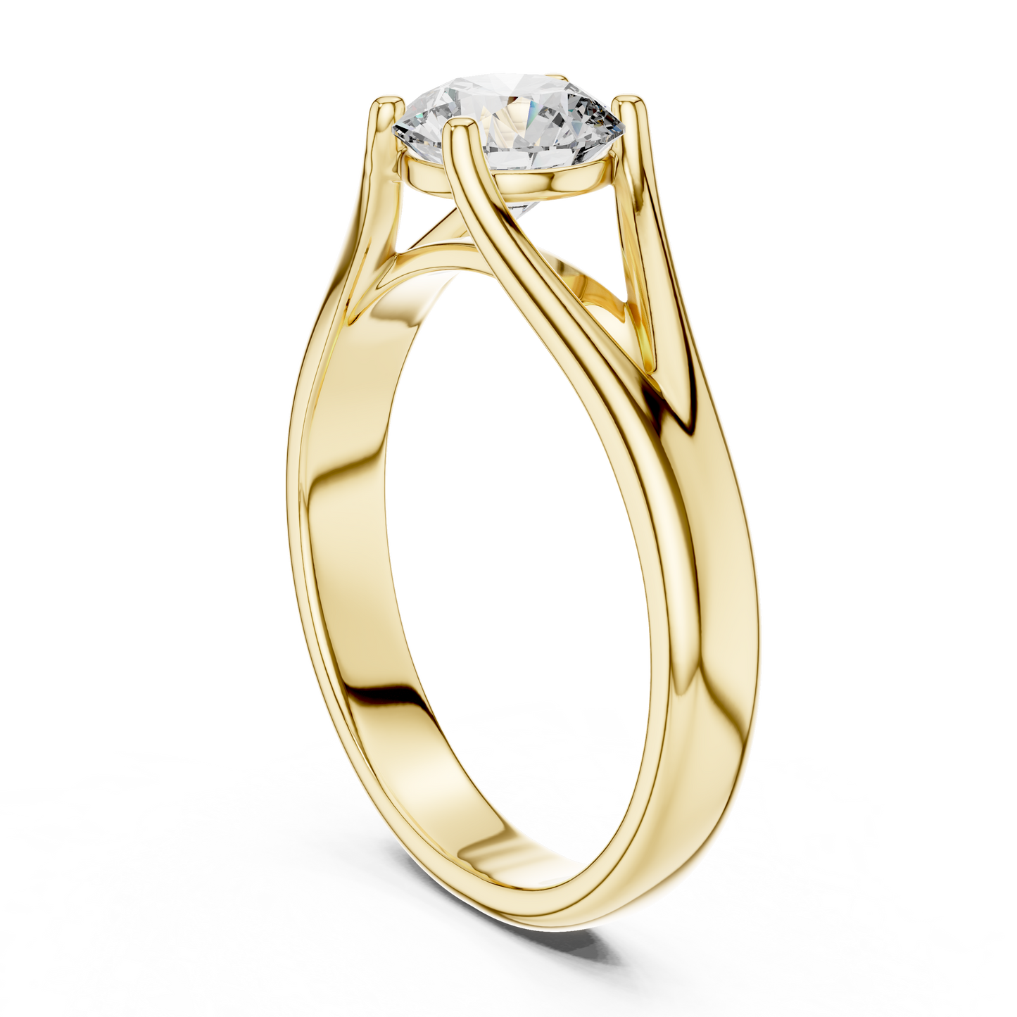 Luxe Prism Solitaire Diamond Ring