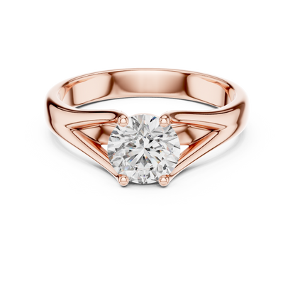 Luxe Prism Solitaire Diamond Ring