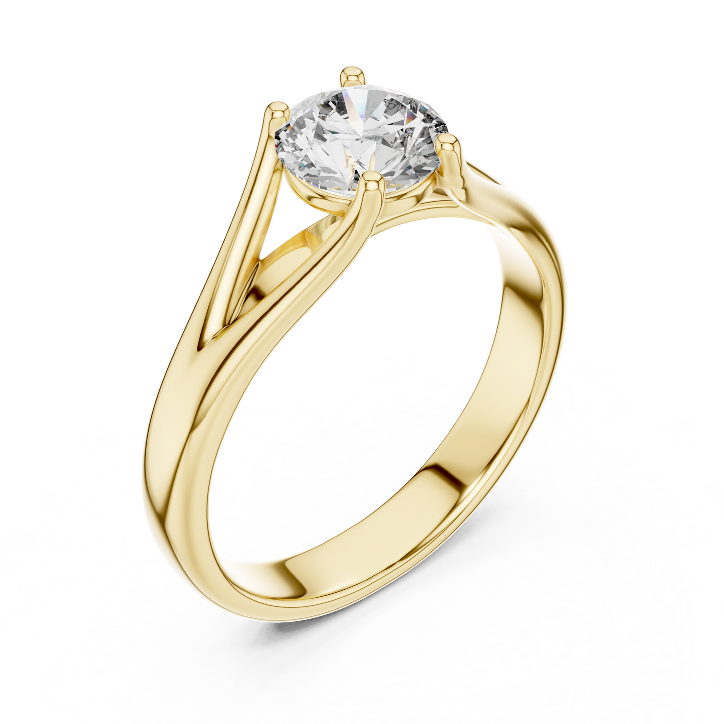 Luxe Prism Solitaire Diamond Ring