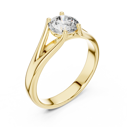 Luxe Prism Solitaire Diamond Ring