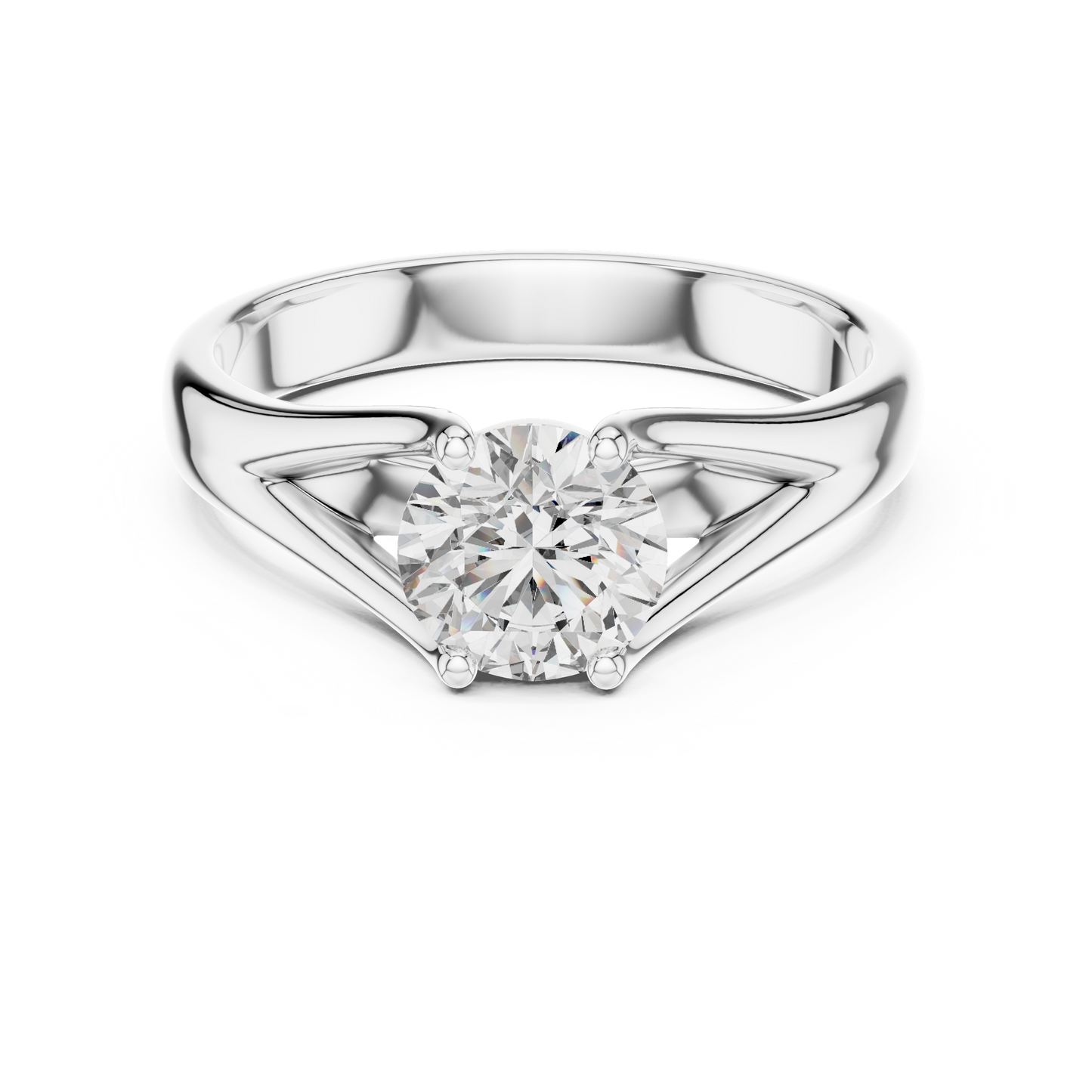Luxe Prism Solitaire Diamond Ring