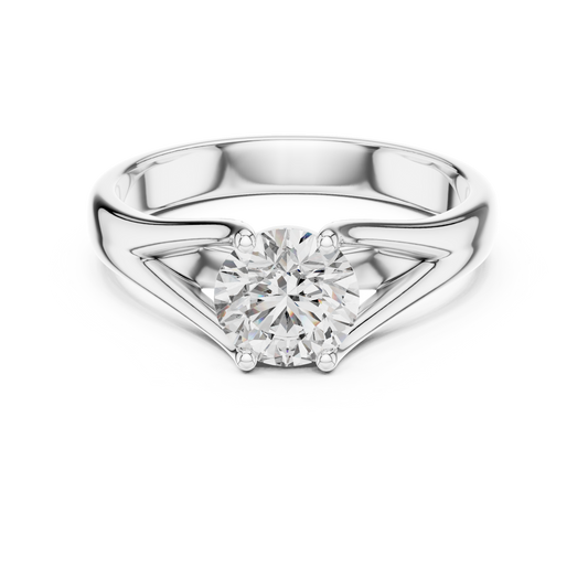 Luxe Prism Solitaire Diamond Ring