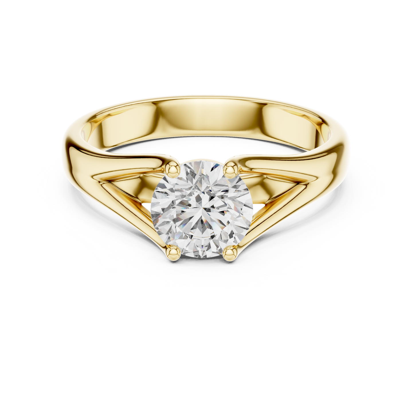 Luxe Prism Solitaire Diamond Ring