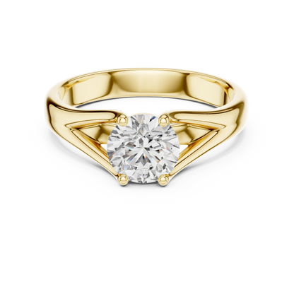 Luxe Prism Solitaire Diamond Ring
