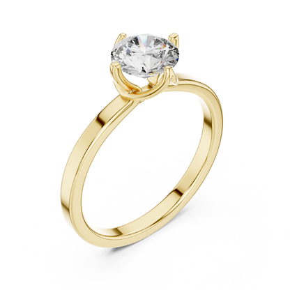 Golden Whisper Diamond Ring