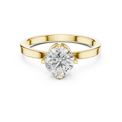 Golden Whisper Diamond Ring