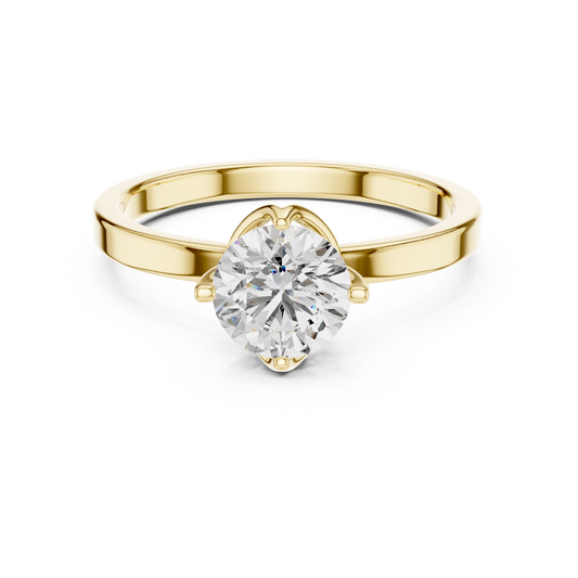 Golden Whisper Diamond Ring